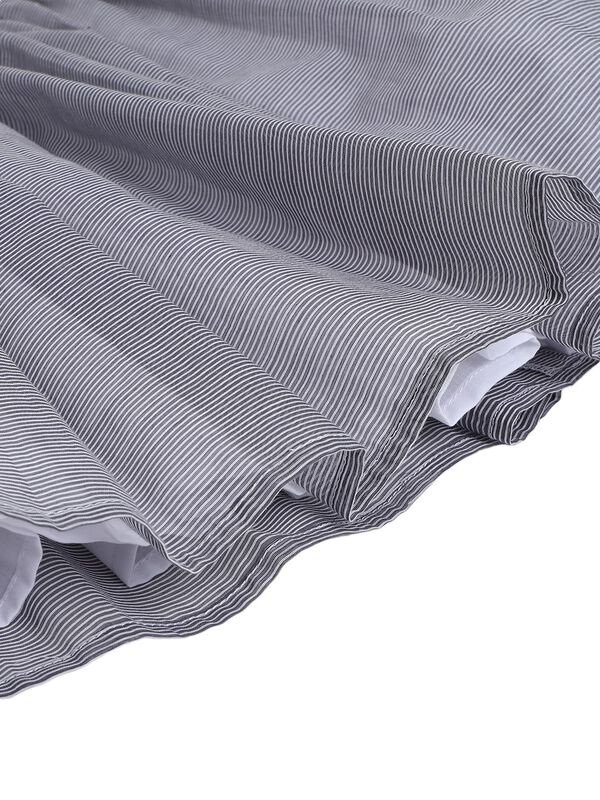 Girls Grey Short Sleeve Woven Dress image number 3